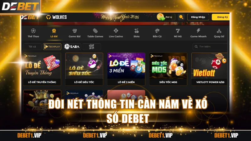Đôi nét thông tin cần nắm về sảnh xổ số DEBET 